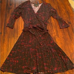 LEOTA | Perfect Wrap Dress | Size L